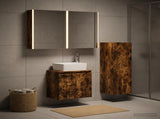 Bathroom Furniture Set 4 pcs Smoked Oak 3407451
