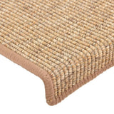 Stair Mats 15 pcs 65x21x4 cm Light Brown Rectangular Edge 326910