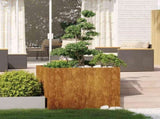 Planter Rusty 100x100x80 cm Weathering Steel 860828