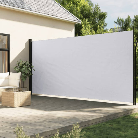 ZNTS Retractable Side Awning White 200x500 cm 4004466