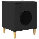 Cat House Black 42.5 x 40 x 53 cm Engineered Wood 8000672