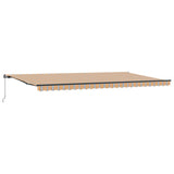 Retractable Awning Manual Multicolour 600 x 300 cm Fabric 3331617