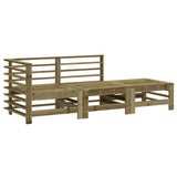 3 Piece Garden Lounge Set Impregnated Wood Pine 825652