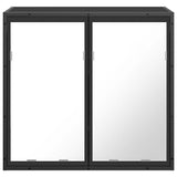 Bathroom Mirror Cabinet Black 65x20x60 cm Engineered Wood 849254