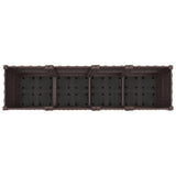 Garden Planter with Wheels Brown 160 x 40 x 44 cm PP 3423133