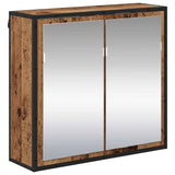 Bathroom Furniture Set with Door 4 pcs Old Wood Engineered Wood 3402375