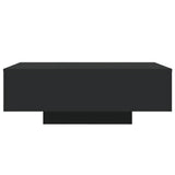 Coffee Table with LED Lights Black 85x55x31 cm 836610