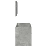 Bathroom Cabinet with Mirror Concrete Grey Engineered Wood 856380
