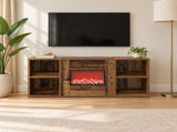 Electric Fireplace Old Wood 100 x 37 x 45.5 cm Engineered wood 8020981