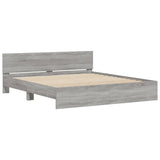 Bed Frame without Mattress Grey Sonoma 160x200 cm 3207474