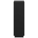 Highboard Black Solid pine wood Medium Reversible Highboard 814368