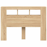LED Headboard Sonoma Oak 140x18,5x103,5 cm Engineered Wood 837346