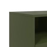 TV Cabinet Olive Green 100.5x39x60.5 cm Steel 846546