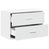 Cabinet with 2 Drawers White 60x31x40 cm Engineered Wood 858821