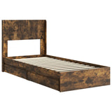 Bed Frame with Storage and Headboard 3 pcs Engineered Wood 3414423
