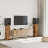 Speaker Stands 2 pcs Old Wood 30x30x80 cm Engineered Wood 852670
