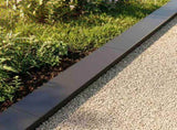 Garden Cover Profile 10 pcs 100 x 20 x 5 cm Steel Black 8012921