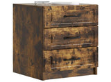 Bedside Cabinet Smoked Oak 43 x 41 x 63.5 cm Engineered Wood 895710