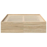 Bed Frame without Mattress Sonoma Oak 120x200 cm 3203854