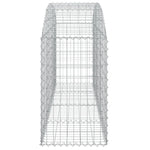 Arched Gabion Basket 200x50x80/100 cm Galvanised Iron 153474