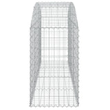 Arched Gabion Basket 200x50x80/100 cm Galvanised Iron 153474