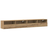 TV Wall Cabinet Wall-mounted 2 pcs Artisan oak 100 x 30 x 30 cm 862191