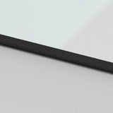 Sliding Door with Hardware Set Black 90x205 cm Tempered Glass 3375958
