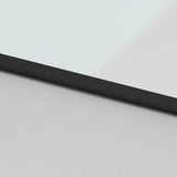 Sliding Door with Hardware Set Black 90x205 cm Tempered Glass 3375878