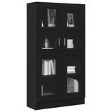 Book Cabinet Black Oak 82.5 x 30.5 x 150 cm Engineered Wood 3329276