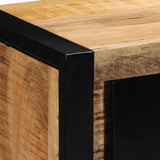 TV Cabinet 80x30x35 cm Solid Rough Wood Mango 4013591