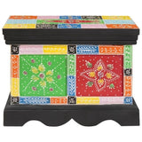 Storage Box Multicolour 40 x 30 x 30 cm Solid Mango wood 4017591
