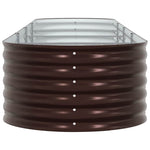Garden Raised Bed Brown 400 x 80 x 44 cm Steel 42008137