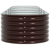 Garden Raised Bed Brown 400 x 80 x 44 cm Steel 42008137