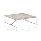 Coffee Table 110x110x36 cm Solid Mango Wood 247698