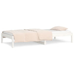 ZNTS Day Bed without Mattress White 90x200 cm Solid Wood Pine 820413