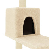 Cat Tree with Sisal Scratching Posts Cream 95 cm 172073