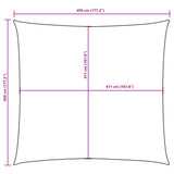 Sunshade Sail Oxford Fabric Square 4.5x4.5 m Cream 135195