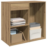 Cosmetic Cabinet Artisan Oak 80x40x75 cm Engineered Wood 857030