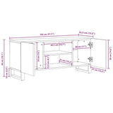 TV Units White 105 x 33 x 46 cm Engineered wood 4017972