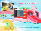 Inflatable Bounce House for Kids with Slide, Ball Pit, Basketball Hoop and Blower for Indoor Outdoor T3398P552622