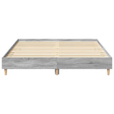 Bed Frame Grey Sonoma Engineered wood, Solid eucalyptus wood, Plywood 3328713