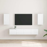 TV Wall Cabinet Wall-mounted 2 pcs Gloss White 30 x 31 x 60 cm 892278