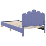 Children's Bed Frame with Headboard Jeans Blue 90 x 190 cm 42011058