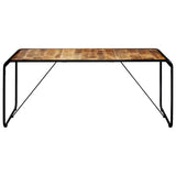 Dining Table 180x90x76 cm Solid Rough Mango Wood 247866