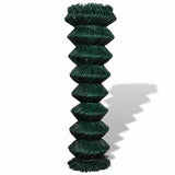 Chain Link Fence Steel 1,5x25 m Green 140351