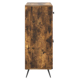 Sideboard Smoked Oak 66 x 34.5 x 90 cm Engineered Wood 895560