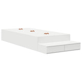 Storage Bed Frame with Drawer White 80 cm Engineered Wood 3335597