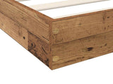 Floor Bed Frame Old Wood 80 x 200 cm Engineered Wood 8009078