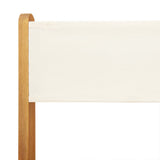 Bistro Set Cream White Solid Acacia Wood 3 Piece Set Foldable 3281760
