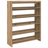 Shoe Rack Artisan Oak 80x25x100 cm Engineered Wood 859904